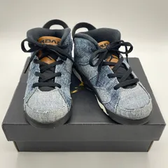 NIKE TD Jordan6 Retro Washed Denim ナイキ エアジョーダン レトロ ウォッシュデニム 16.0cm 子供靴 21SN-CT5350-401