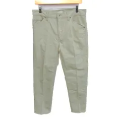 ユニクロ デニムパンツ ボトムス テックデニムジーンズ テーパード メンズ 32サイズ ホワイト UNIQLO 【中古】