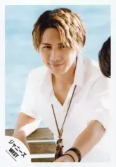 【中古】生写真(ジャニーズ) ジャニーズWEST/藤井流星/上半身・衣装白・ネックレス・体左向き・目線右・背景海/「バリハピ」PV＆ジャケ/公式生写真