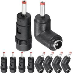 新品 3.5x1.35mmの男性DC電源のコンバーターのアダプターへの5.5x2.1mmの女性及び90度の直角DCケーブルのための3.5x1.35mmの男性DC電源のプラグのジャックのコネクターへの5.5x2.1mmの女性(10パック) Xiatiaosann