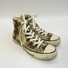 【良】コンバース　オールスター　US CAMO HI 24cm サンドカモ　迷彩　ハイカットスニーカー