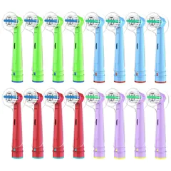 【人気商品】braun oral やわらかめ すみずみクリーンキッズ b EB10 子供用 替えブラシ 用の 電動歯ブラシ 対応 互換ブラシ オーラルB ブラウン こども Trustnice 16本入