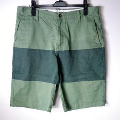 ボルコム VOLCOM ハーフパンツ ショート 無地 メンズ W34 ワンポイントロゴ ズボン ボトムス 古着