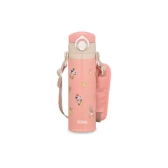 【新品】 サーモス 水筒 真空断熱キッズケータイマグ 500ml ミニー ポップピンク 取りはずしできるストラップ 肩に優しいショルダーパット付き 子供用 通園通学 JOI-501DS POP 0
