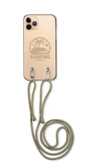 iPhone 17 ProMAX アイフォン17プロマックス スマホケース ショルダーストラップ 紐 付き サーフィン サーファー 海 南国 ビーチ アウトドア 透明ケース かっこいい ベージュ カラー02