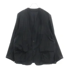 COMOLI (コモリ) 21SS コットンサテンハンティング 3Bテーラードジャケット ブラック T01-01008のサムネイル