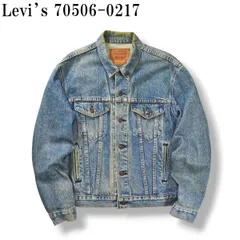 90sヴィンテージ USA製 リーバイス Levi's 70506-0217 デニムジャケット Gジャン ブルゾン トラッカージャケット ライトアウター アメカジ ワーク 40 インディゴ メンズ