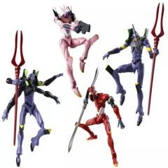 [중고] 식완 트레이딩 피규어 전 4종 세트 [에반게리온 신극장판 EVANGELION ASSAULT ACTION Q]