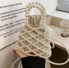 巾着バッグ パーティーバッグ パールバッグ ショルダー バッグ パール レディース ハンドバッグ ポシェット 巾着 浴衣バッグ 巾着ポーチ ポーチ 小さめ おしゃれ かわいい 結婚式 浴衣 袴 成人式 ドレス 和装 トレンド