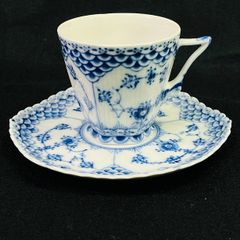✨顔付き 一級品✨ロイヤルコペンハーゲン カップ&ソーサー ブルー 