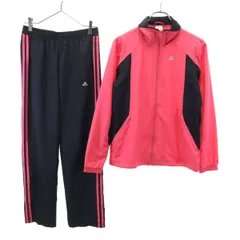 adidas アディダス トラックジャケット 上下 セットアップ Ｍ ピンク ジャージ レディース 古着