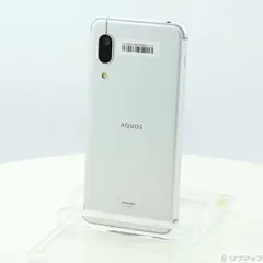 中古品〕 AQUOS sense3 lite 64GB シルバーホワイト SH-RM12