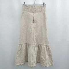 ◇ Θ MERCURYDUO マーキュリーデュオ ウエストゴム ロング マーメイド スカート サイズF ベージュ系 レディース E  【1505290009058】