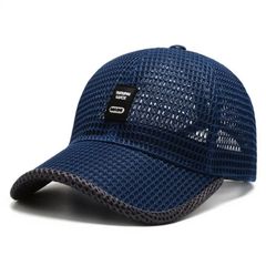 メッシュキャップ1pc メンズメッシュ野球帽通気性サマーキャップお父さん帽子釣り帽子トラック運転手キャップ