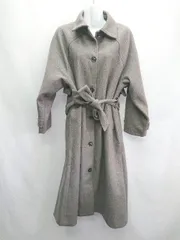 ■ ◎ Lian リアン ロング丈 綺麗め シンプル 冬 長袖 コート サイズF ブラウン系 レディース E  【1405140032475】