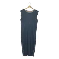 PLEATS PLEASE ISSEY MIYAKE / プリーツプリーズイッセイミヤケ | ノースリーブ プリーツ ロングワンピース | 2 | ブラック | レディース