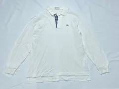 【208876】Burberrys バーバリーズ  GOLF　ポロシャツ　長袖　メンズ メンズ  ・ ホワイト
