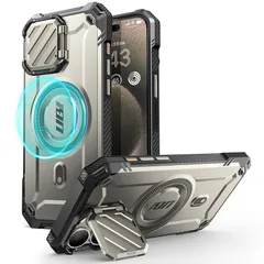 新品 SUPCASE iPhone 15 Pro Max ケース 6.7インチ 2023 カバー MagSafe対応 カメラレンズ保護 スタンド機能 米軍MIL規格取得 衝撃吸収 四角強化 アウトドア用 UBMagXTシリーズ