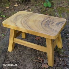 スツール 木製 ミニ 子供 椅子 おしゃれ ワイドスツール ベビースツール 木製スツール 椅子 花台 玄関 ガーデニング アジアン家具 天然木 無垢
