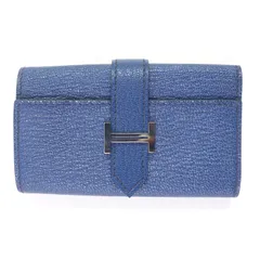 美品□HERMES エルメス ベアン Hロゴシルバー金具 シェーブル レザー 4連 キーケース ブルードマルト Y刻印 フランス製 箱付き メンズのサムネイル