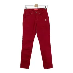 サイズ：S ROUGH&SWELL ラフアンドスウェル  ストレッチパンツ  レッド系 [240101329987] ゴルフウェア レディース ストスト