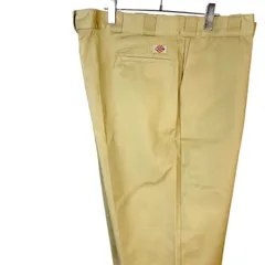 新品タグ付き！希少！80s90sUSA製Dickiesディッキーズ874ワークパンツカーキベージュツイル生地ロゴタグワンポイントリアルワークウェアストリートアメカジスケーターファッションゆるダボビッグサイズオーバーサイズvintageヴィンテージ50702
