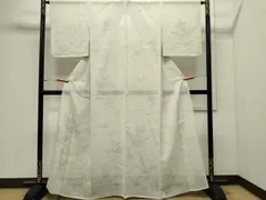 ☆専用☆美品未着用 紗紬 夏着物 トールサイズ“涼風と笹の音”訪問着M-13 通販で着物を購入するなら【都粋 - といき -】