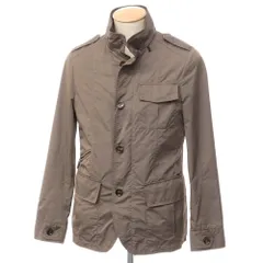 【中古】ムーレー MOORER ポリエステル ミリタリージャケット ブルゾン ベージュブラウン【サイズ44】【メンズ】のサムネイル