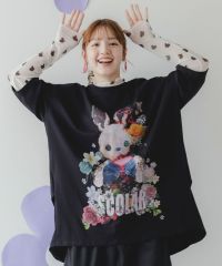 ISScoLar（イズスカラー）蝶の舞う花畑とウサギプリント