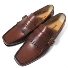 未使用 REGAL リーガル レザー キルトローファー ビジネスシューズ 25.5cm EE ブラウン メンズ 古着 中古 USED