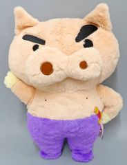 [중고] 봉제 장난감 부리부리자에몽 엄마도 푹 뻣뻣하게 치유 봉제인형~부리부리자에몽~ [크레용 신짱]