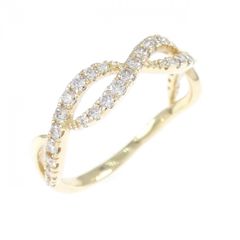 【新品】K18YG ダイヤモンド リング 0.35CT