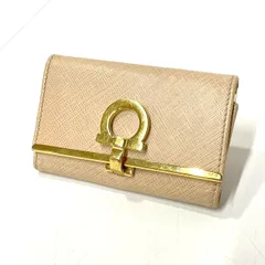 ★M32 Salvatore Ferragamo サルヴァトーレフェラガモ ガンチーニ キーケース 6連 キーリング付き ブランド小物