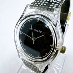 【電池交換済み・動作品】Mercedes-Benz メルセデスベンツ カジュアルウォッチ クォーツ 腕時計 クリアケース