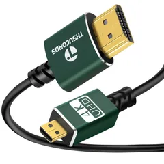 【特価セール】タイプAオス ケーブル HDMI 0.3M. HDMI 薄型ウルトラスリム&フレキシブル Micro to HDMI マイクロタイプDオス 3D/4K@60Hz/18gbps/1080P 柔らかい GoPro/デジカメ/アクションカメラなどに T