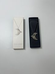 「未使用 GEORG JENSEN ジョージジェンセン クリスマス オーナメント ネックレス 三日月 モチーフ シルバー」