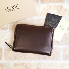 美品 CIMABUE レーデルオガワ 水染コードバン ファスナー折り財布 日本