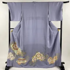 色留袖　寿光織　切嵌め　華紋　七宝　蜀江紋　牡丹　着物　014k 色留袖寿光織切嵌め華紋七宝蜀江紋牡丹着物014k