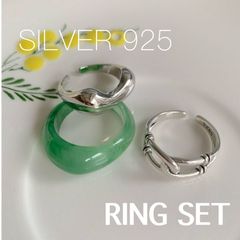リング シルバー レディース セット  匿名配送 新品未使用 アクセサリー おしゃれ 人気 おすすめ かっこいい カジュアル シルバーリング レディースリング シルバー925 指輪レディース silver925