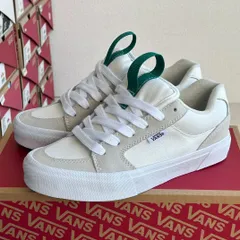 【今日特価】Vans Chukka Push Skate ベージュホワイト プッシュシリーズ ローカット ビンテージ ウレタン カジュアル スケートシューズ "米白緑" VN0004QXVCL！送料無料！在庫限定のお得な価格です！