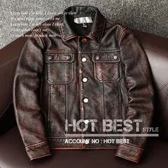 上質　メンズ　レザー　ジャケット　カウハイド　牛革　ヴィンテージ加工  植物鞣し革  50年代 サードタイプ Gジャン ライダース  557 3rd Type