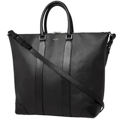 サンローラン SAINT LAURENT ロゴ トートバッグ 2WAY ショルダーバッグ トートバッグ コーティングキャンバス ブラック 359212 メンズ 【中古】のサムネイル