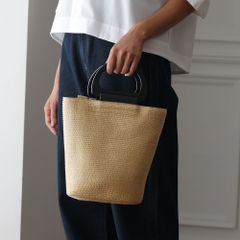 へリューストローとレザーのかごバッグ 未使用品 - メルカリ