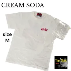 CREAM SODA クリームソーダ 半袖Tシャツ M ホワイト ドラゴンタグ アイスクリーム