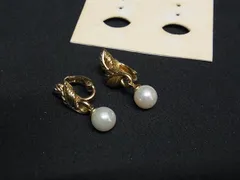 NINA RICCI ニナリッチ パール クリップ式 イヤリング アクセサリー レディース ゴールド系 DK1823
