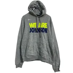 NIKE プリントスウェット パーカー S グレー ナイキ スポーツ プルオーバー 裏起毛 古着卸 アメリカ仕入 a703-5431