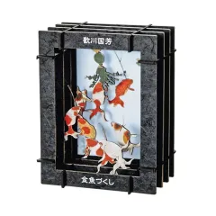【新品】パズル 歌川国芳 金魚づくし 3Dペーパーパズル