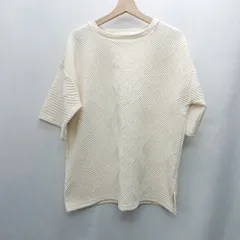 ◇ ⊂ SM2 blue サマンサ モスモスブルー 半袖 Tシャツ サイズF アイボリー系 レディース E  【1502060013468】