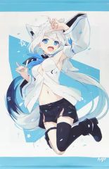 凪白みと 白上フブキ ホロライブ B2 タペストリー - メルカリ