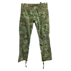 ミリタリー カーゴパンツ W29 カモフラ 迷彩 コットン 古着卸 アメリカ仕入 2503-78